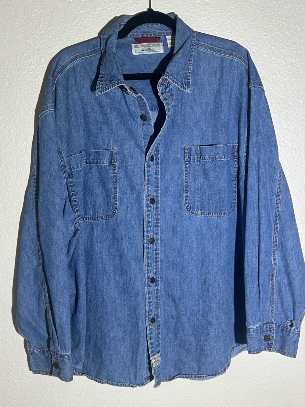 Y2K Levis Strauss Jean Shirt Sz 2XL